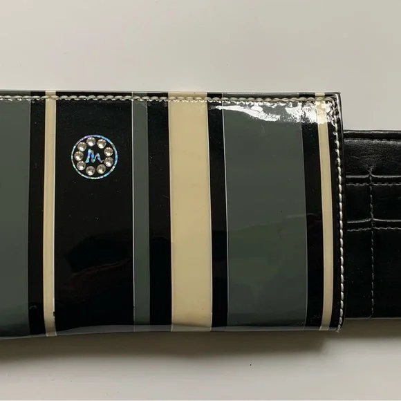 MICHIQUE Handmade Slipper Wallet - Nova Scotia, Canada - Swarovski Crystals - Picture 3 of 5